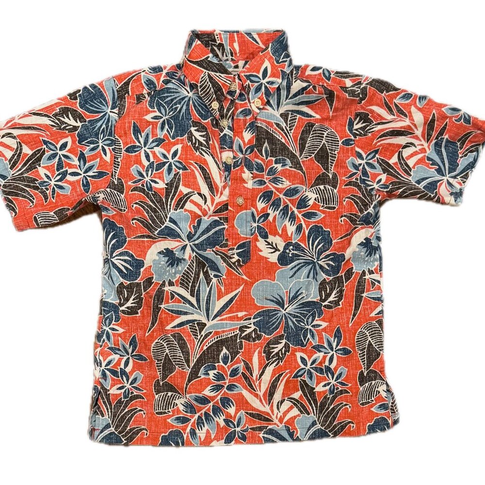 Reyn Spooner Boys Hawaiian Shirt (Medium)